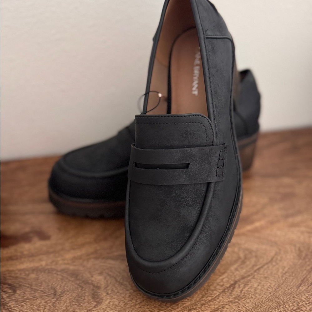 NWT Lane Bryant Loafers with chunky heel.